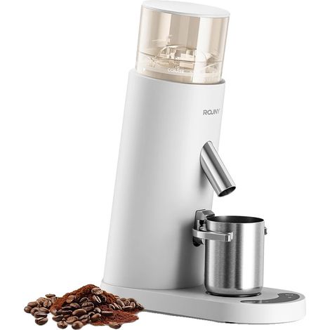 Molinillo de café, 60 niveles de molienda de precisión, diseño inalámbrico, color blanco. (1/2)