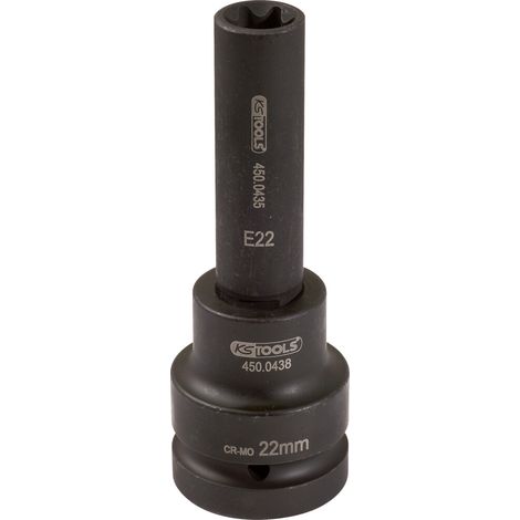 KS-Tools 450.0481 1" Kraft-Bit-Stecknuss TX-E,la (1/4)