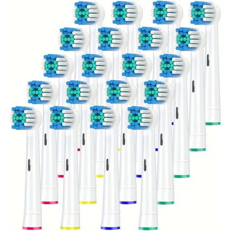 4/16/20/80 têtes de brosse de rechange pour brosse à dents électrique Oral-B Sensitive D25 D30 D32 D18 4739 3709 4728 D4510 SB17A-20 pièces (1/5)