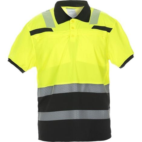 Polo de manga corta Thorne Trendy amarillo-negro alta visibilidad'M HYDROWEAR 040445YBM (1/2)