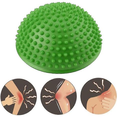 Demi-balles de massage des pieds à picots pour exercices d'équilibre et thérapie musculaire (1/3)