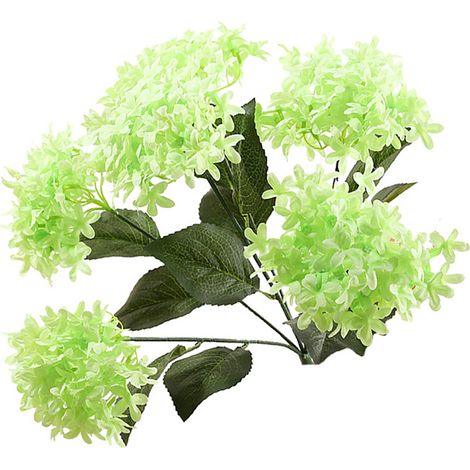 Fleurs Artificielles Hortensia - Bouquet Décoratif Réaliste En Plastique Et Feutre - Pour Vase Maison Et Fête - 1 Pièce (1/2)