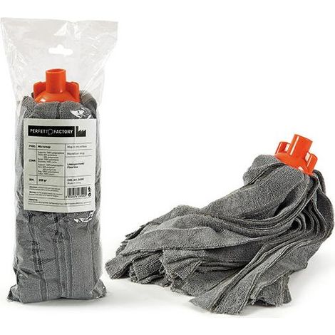 Perfetto 26500 Mop-Zubehör Wischbezug Grau