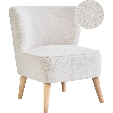 Armchair ALVEN Boucle Off-White