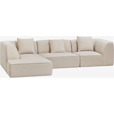 Sofá modular chaise longue izquierdo de 3 piezas tapizado Cardea SKLUM (1/5)