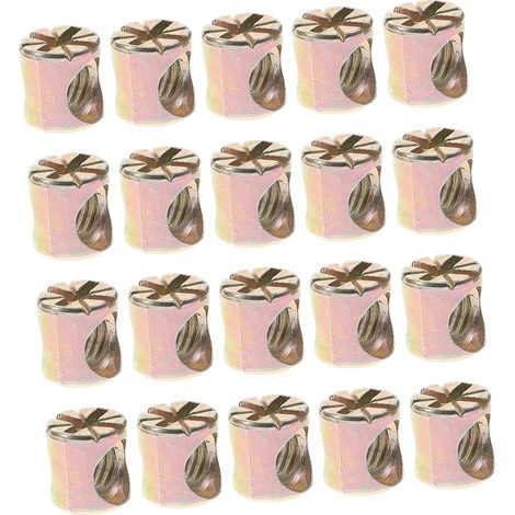 Lot de 20 écrous cylindriques pour projets bricolage et meubles (1/5)