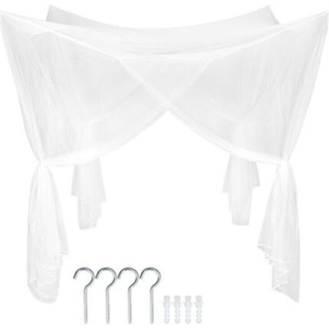 Moustiquaire - mostiquaire de lit, filet suspendu, auvent de lit，w1.8mx L2.2mxH2.4m
