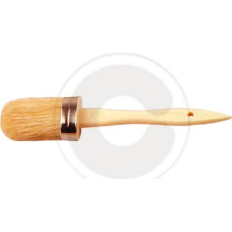 pinceau brosse ovale S600 avec manche en plastique A  poils blonds n 8
