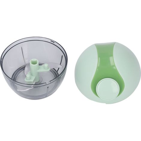 Hachoir à ail manuel, vert clair, mini hachoir à ficelle manuel, robot culinaire multifonctionnel (1/5)
