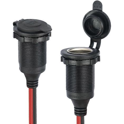 Adaptateurs de prise allume-cigare pour voiture, 12V-24V, étanches, avec fiches et prises de courant (1/4)