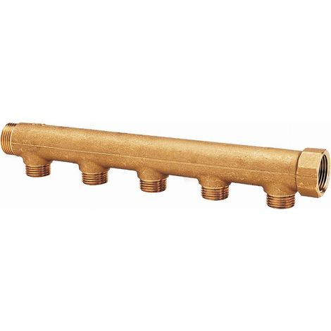 Verteiler männlich weiblich MF3/4' (20x27), 5 Abgänge männlich M1/2' (15x21) Achsabstand 50 mm NOYON & THIEBAULT - 3020-5ET