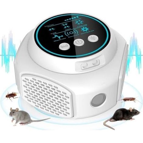 Répulsif à ultrasons pour souris et rats – 360° de couverture – 300 m² – 3 modes de fonctionnement – Non toxique et inodore (1/5)