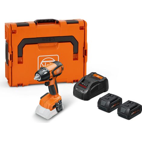 Avvitatore a impulsi a batteria Fein ASCD 18-300 W2 AS Set 5 Ah, 2x 5,0 Ah e caricatore in L-BOXX (1/5)