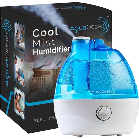 Luftbefeuchter- Cool Mist, Mini-Luftbefeuchter, tragbarer Luftbefeuchter (2,2 l Wassertank) -360°Rotationsdüse (1/5)