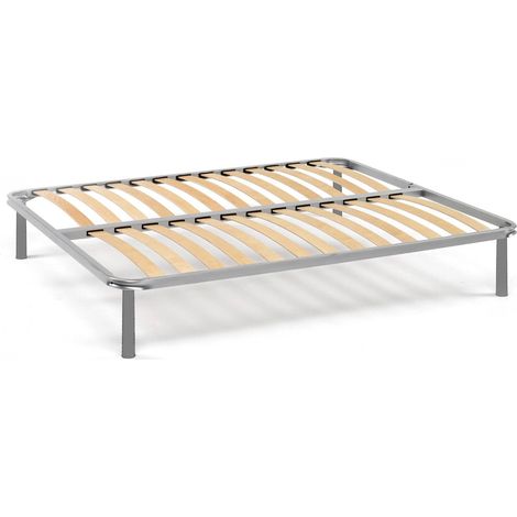 Talamo Italia Rete letto piazza e mezza Ambrosia, Rete ortopedica in multistrato di betulla a 13 doghe, 100% Made in Italy, Cm 120x200h34, con imballo rinforzato (1/3)