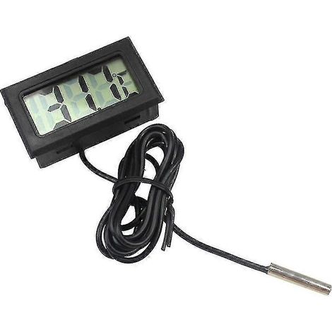 Thermomètre électronique pour aquarium, affichage numérique LCD, thermomètre à sonde pour aquarium, piscine et réfrigérateur. (1/5)