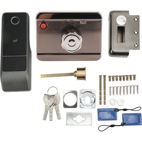 Serrure connectée TTlock entrée sans clé empreinte digitale carte code aluminium inoxydable robuste pour porte appartement (1/5)