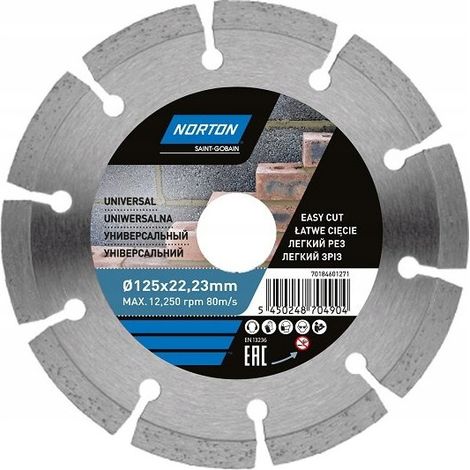 NORTON Diamantscheibe SEGMANT Qualität 115x22 (1/2)