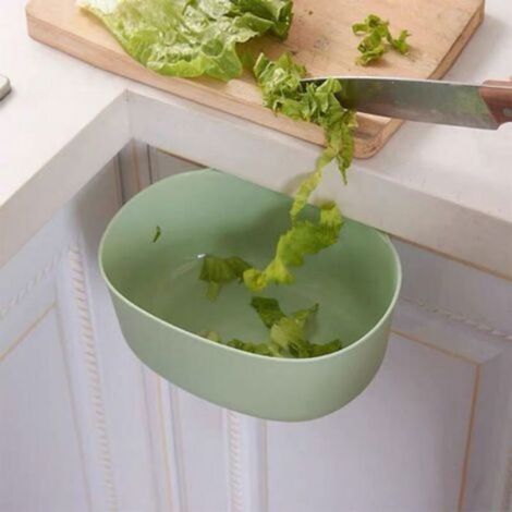 Lot De 2 Poubelles Suspendues, Poubelles De Cuisine, Panier De Rangement des Déchets Ménagers, Mini Poubelles, Accessoires pour La (1/4)