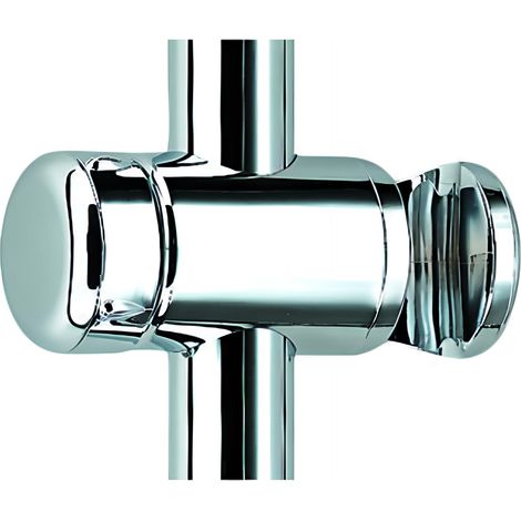 Curseur ajustable pour barre de douche Ø 25 mm chromé - VALENTIN (1/2)
