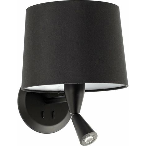 Faro CONGA - Lampada da lettura Lampada da parete Nera, E27 (1/4)