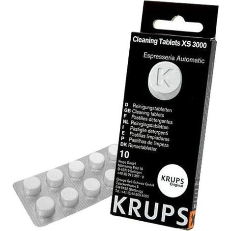 Waschmittel (x10 1,5 g) für Krups Kaffeemaschine