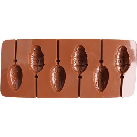 Moule à sucettes en silicone, moule antiadhésif, moule à gâteau au chocolat (1/5)