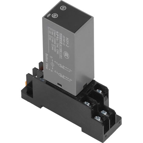 Relais temporisé 2 voies LCD affichage numérique multifonction avec socle AC48V (1/5)