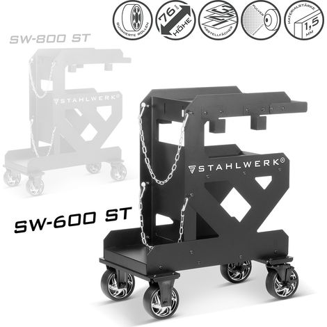 STAHLWERK Schweißwagen 1,5 mm Wandstärke Transportwagen Plasmaschneider (1/5)