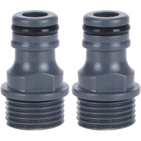 (Package of 2) rapid connector for the male installation, connector for the water and PVC, adapter for robinet, machine with washing machine in the garden