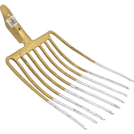 Forchettone per pietra Forchetta per carbone a 9 denti Forcella per carbone Steinforke con presa a molla