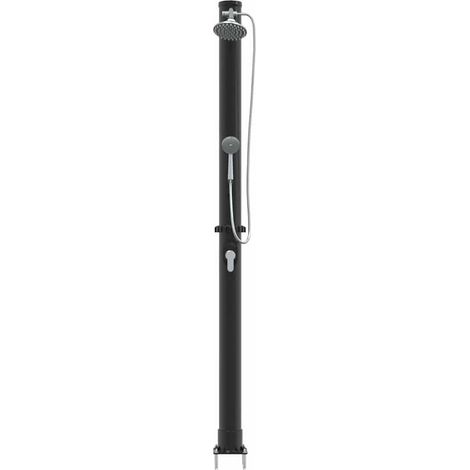 Douche solaire extérieure Noir 217 cm PVC et aluminium CFW64206 (1/5)