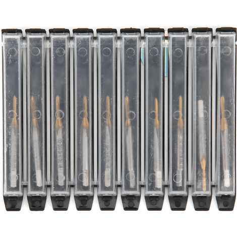 10 Forets à tarauder en acier rapide au cobalt M1.7 x 0.35 - Lot de 10 pièces pour usage industriel (1/5)