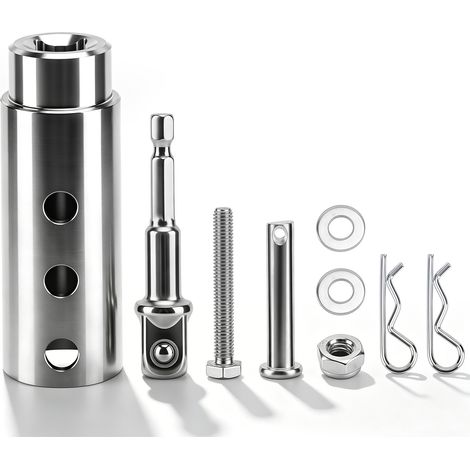 Kit d'adaptateur de forage sans fil en acier inoxydable de haute qualité avec adaptateur de prise de pilote de 1/2 pouce (1/5)