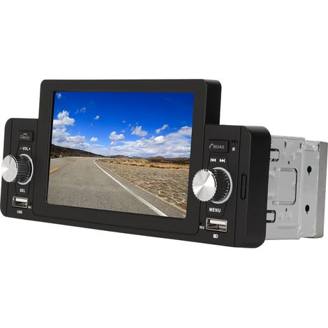 Autoradio 5 pouces, lecteur multimédia haute définition, récepteur vidéo MP5, Mirror Link pour Android Auto