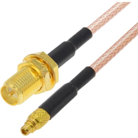 Cavo di collegamento MMCX / Presa SMA-RP RG178 da 15 cm