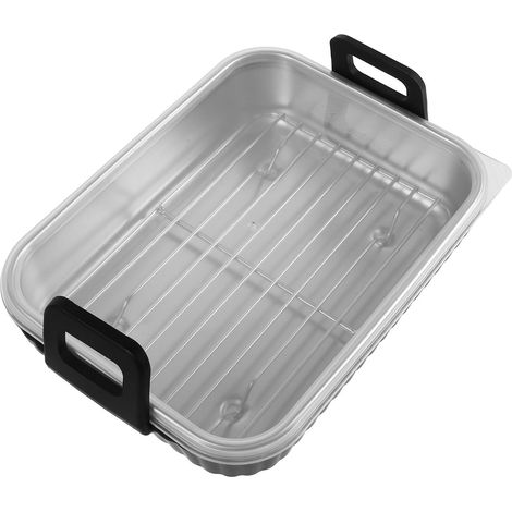 Plaque de cuisson avec couvercle et grille pour friteuse à air chaud (1/5)