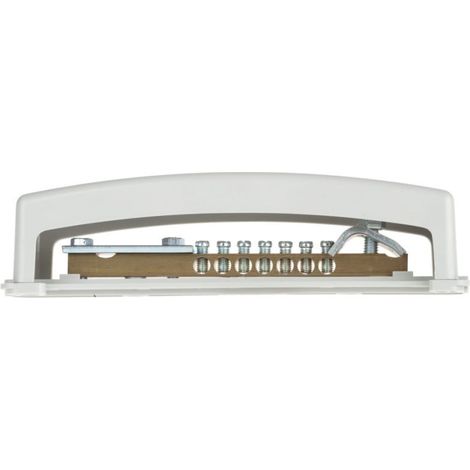 Binario di collegamento equipotenziale 7x16 mm2, 1x50 mm2, 1xbarra piatta max. 25x4 mm 99200199