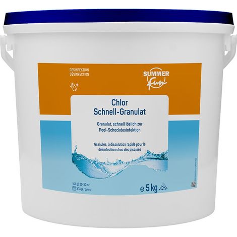 Chlor Schnell-Granulat 5 kg zur Pool-Schockdesinfektion