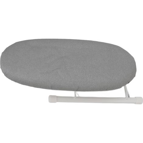 Tragbares Mini-Klappbügelbrett, hitzebeständig, Zubehör für Kleidung, Zuhause, Reisen, Grau