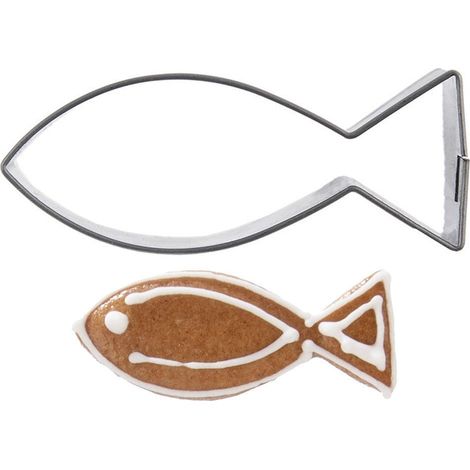 Ausstechförmchen aus Stahl, Fischform, 5 cm (1/5)