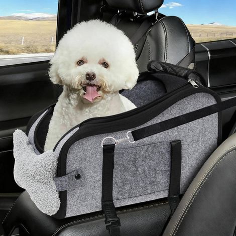 Hunde Autositz für kleine Hunde, mit Aufbewahrungstaschen, waschbar, bis 11 kg (1/5)
