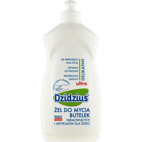 Gel limpiador hipoalergénico para biberones Dzidziuś 500 ml