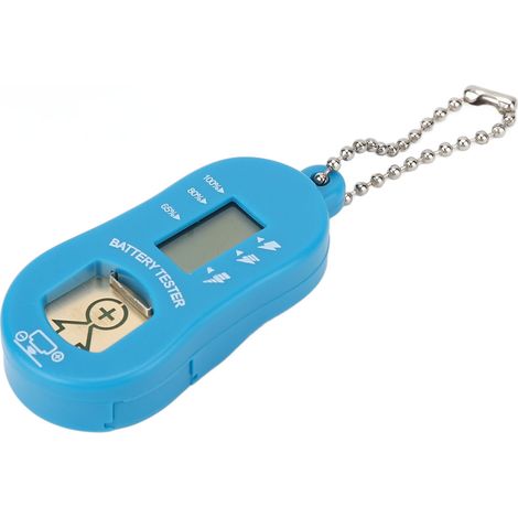 Testeur de Piles Bouton Portable avec Écran LCD pour Aides Auditives, Bleu Clair (1/5)