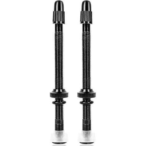 2 Stück Fahrrad-Tubeless-Presta-Ventile, Schäfte aus Aluminiumlegierung, 80 mm