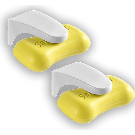 Porte-savon magnétique pour paroi de douche, lot de 2, fixation murale autocollante, accessoires de rangement pour salle de bain (1/5)