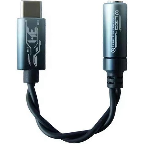 Kopfhörerverstärker mit KT02F20-Chip, USB-C-auf-3,5-mm-Klinkenstecker, HiFi-Digital-Analog-Wandler und hochreinen, versilberten Kupferkabeln. (1/5)