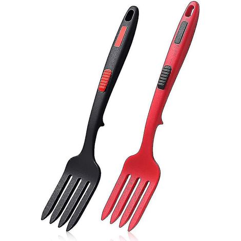 Fourchette flexible en silicone, résistante à la chaleur, compatible lave-vaisselle, pour la cuisine. (1/5)