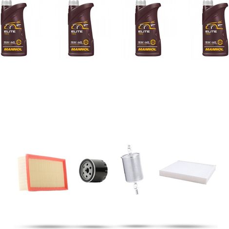 Kit tagliando 4 FILTRI e 4L OLIO compatibile con Renault Clio II 1.6 66kw Dal 1998 (1/5)