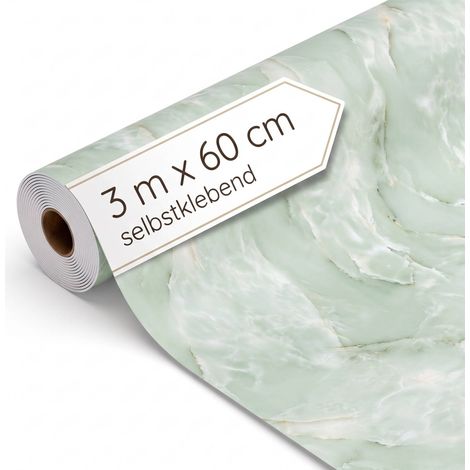Dalsys Wandverkleidung selbstklebend 3m Rolle x 60cm Salbeigrün PVC (1/5)